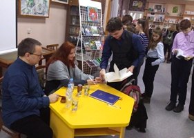 Встреча с Андреем Жвалевским и Евгенией Пастернак в Вырице